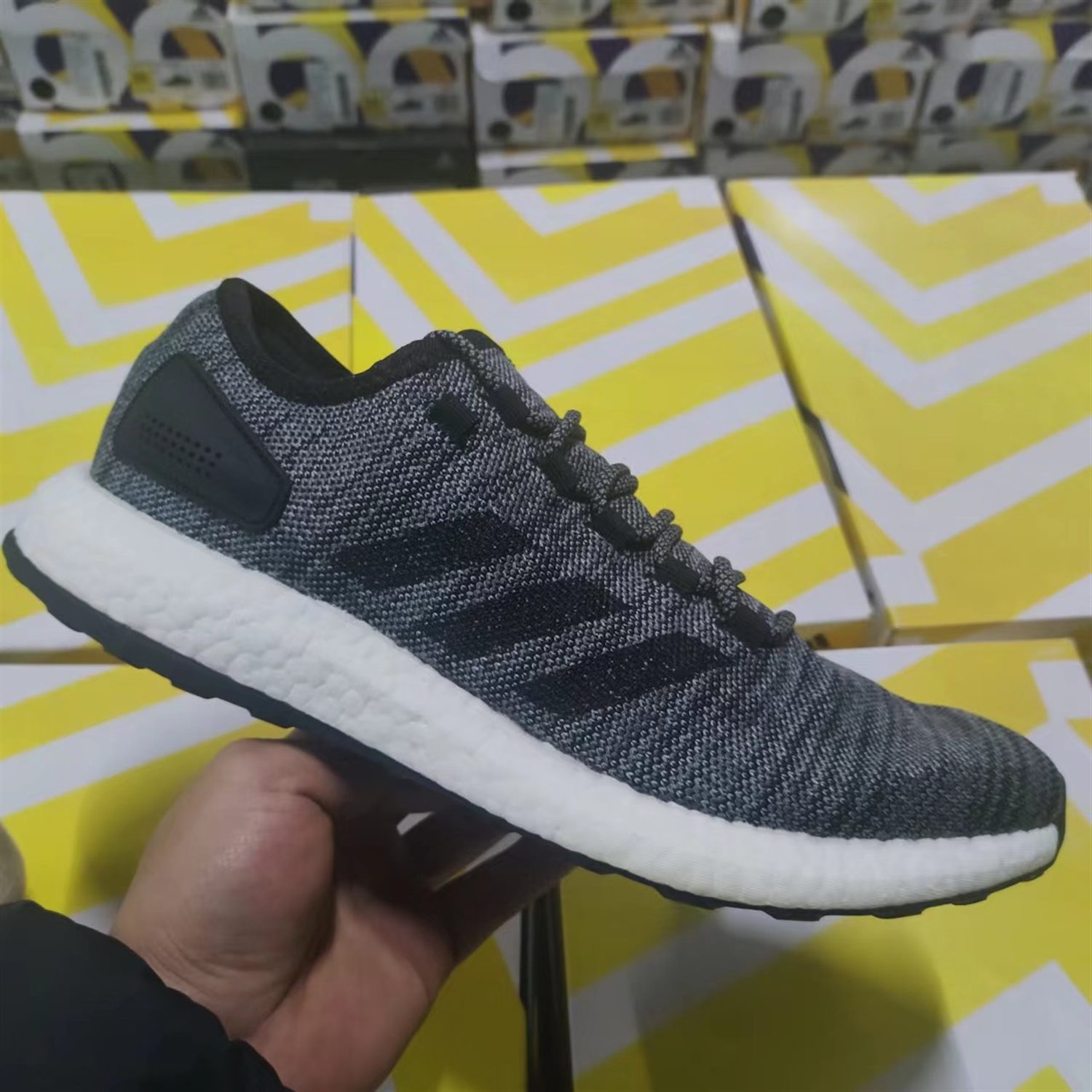 Adidas阿迪达斯男女夏季爆米花运动Boost缓震跑步鞋 F35786F35787 - 图2