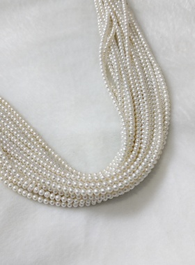 3mm小米珠半成品散珠DIY配件可做小戒指手链项链36cm