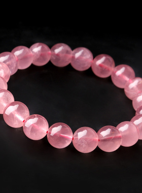 粉水晶时尚风百搭女士单圈手链