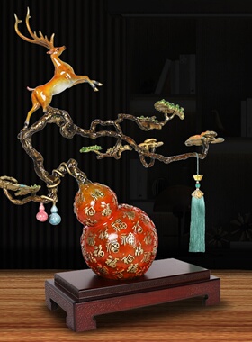 全铜百福葫芦摆件开业礼品