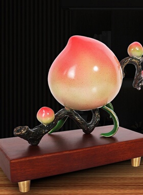 黄铜五桃献寿祝寿礼物送长辈