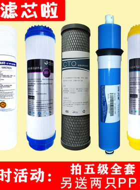 荣事达净水器RSD-RO50-A06反渗透家用净水机全套五级通用滤芯