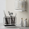 Can be used on the countertop and can be wall-mounted. The chopstick holder is moisture-proof and rust-proof.