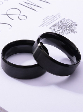王一博同款戒指简约拉丝高级感