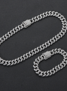 这就是同款镶钻项链男女轻奢小众