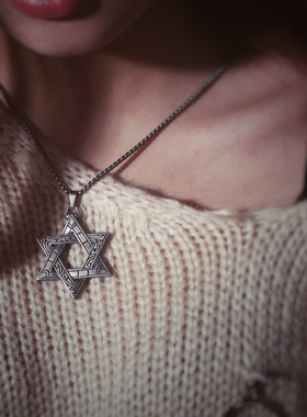 王牌对王牌华晨宇同款六角星项链