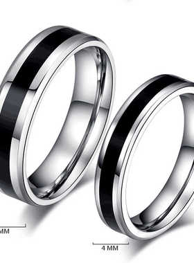 黑白滴油张凌赫同款戒指轻奢设计