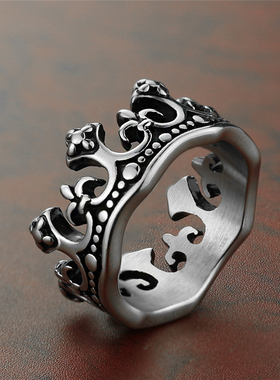 这就是张艺兴同款皇冠戒指银色