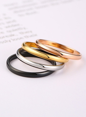 张宥浩同款戒指超细简约百搭小众