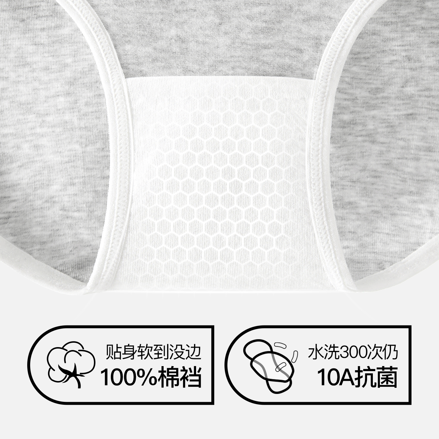 SecretWorld低腰内裤女纯棉10A级抗菌透气无痕运动不夹臀时尚撞色 - 图1