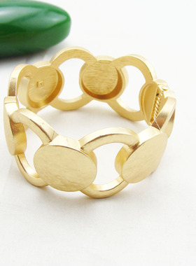 欧美风饰品加厚电镀镂空手环