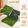 Patch grass suspended splicing lawn blocks plastic lawn mat