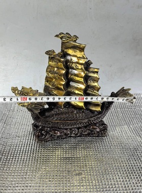 一帆风顺龙船摆件家居客厅酒柜帆船装饰店铺开业办公室乔迁礼品