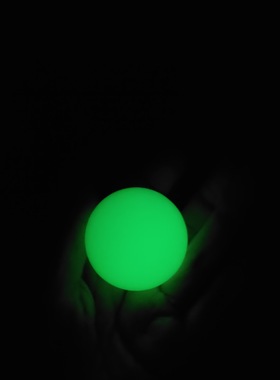 夜光球夜明珠摆件居家萤光石发光球带座子装饰创意礼物