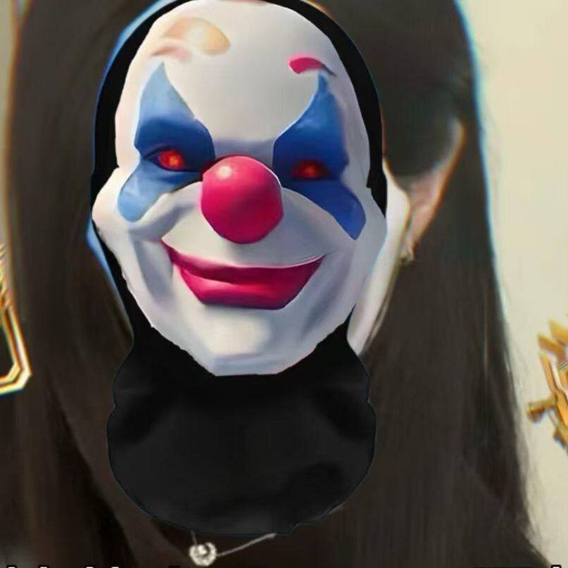 和平精英皮肤和平精英小丑面具怪诞乔克头套搞怪搞笑表情恶搞皮肤cosplay面罩