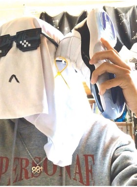 马赛克墨镜眼镜像素道具大佬二次元社会人恶搞伴郎搞笑活动墨镜