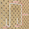 Perforated board letter rack notebook storage compatible with one store