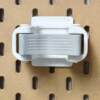 Mop broom storage hole plate