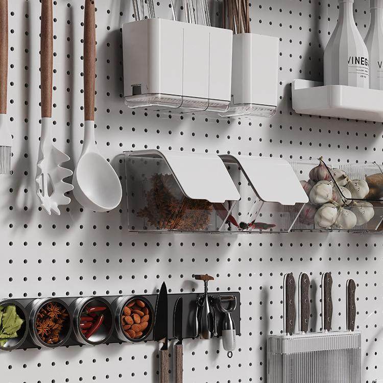 铁圆孔洞洞板配件，方孔钉板插件通用挂件文具收纳盒透明壁挂置物,淘宝优惠券,粉丝福利购,淘宝优惠卷