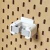 Mop broom storage hole plate