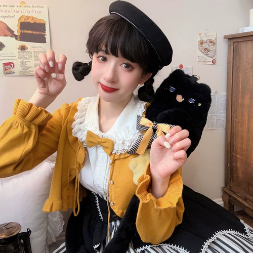 Оригинальная сумка через плечо, сумка на одно плечо, милая плюшевая кукла, стиль Лолита, котенок