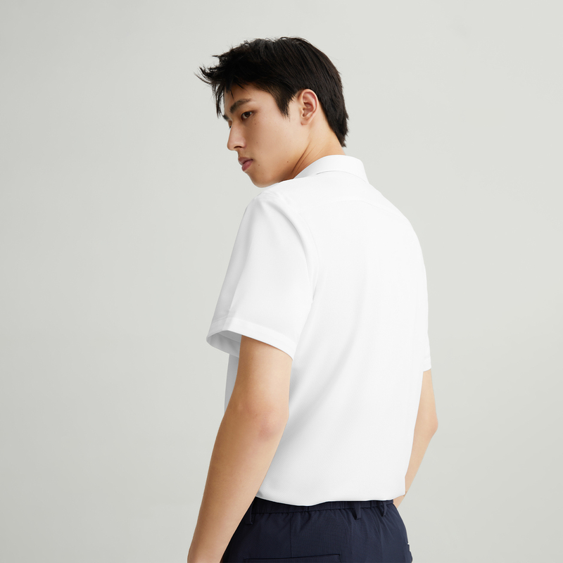 hla /海澜之家经编系列短袖男衬衫 海澜之家衬衫