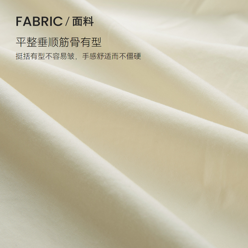 【纯棉】HLA/海澜之家宽松长袖通勤衬衫秋季新款休闲衬衣外套女装 - 图2