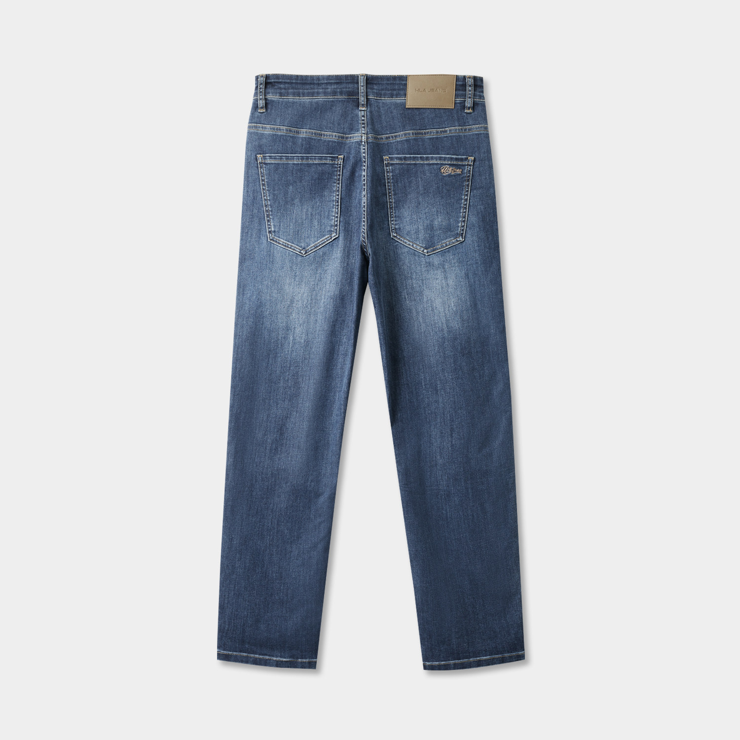 海澜之家旗下黑鲸宽松窄脚牛仔九分裤男2025年夏季新品小直脚裤男