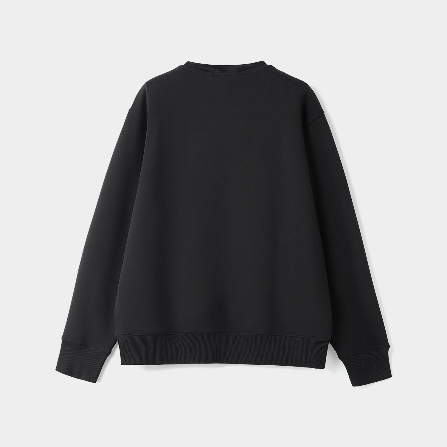 海澜之家旗下黑鲸字母印花圆领卫衣男春秋简约基础舒适