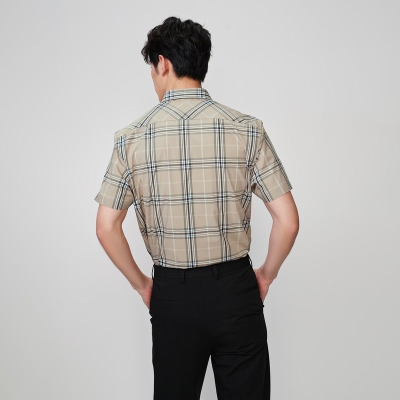 hla /海澜之家冰丝凉感短袖23衬衫 海澜之家衬衫