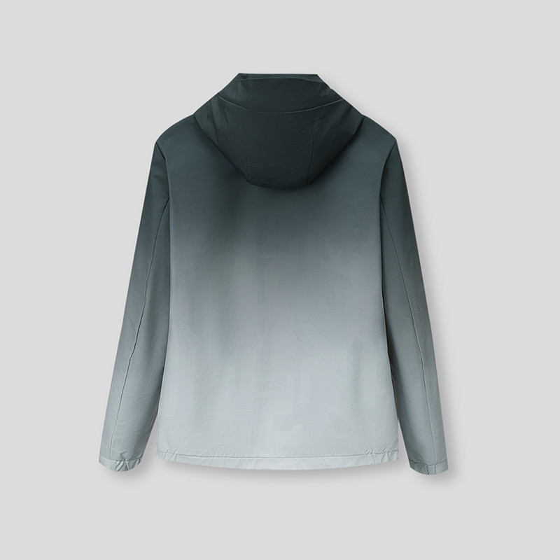 【曾舜晞同款】HLA/海澜之家夹克26春夏新连帽印花渐变潮流外套男