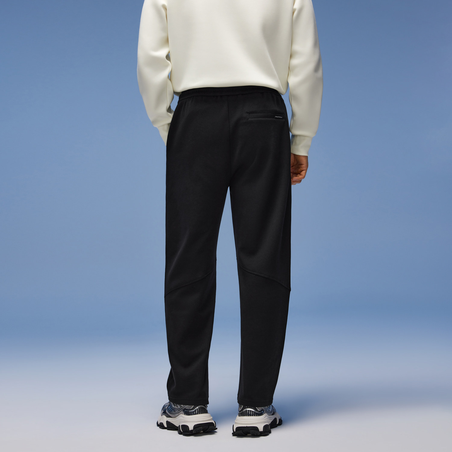 海澜之家旗下黑鲸腰间抽绳休闲裤男2025年秋季新品弯刀裤时尚潮流,淘宝优惠券,粉丝福利购,淘宝优惠卷