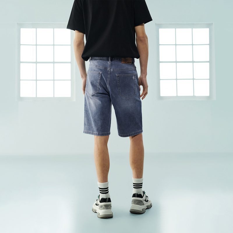 hla海澜之家power young牛仔短裤 海澜之家牛仔裤