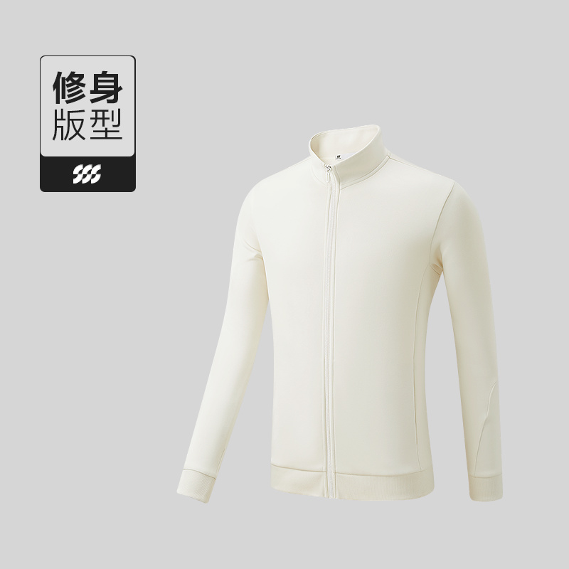 HLA/海澜之家运动sportsday针织开衫25秋冬新立领印花黑色外套男 - 图1