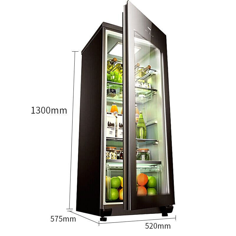 冷柜立式智能电子控温家用冰吧冷藏柜酒柜冰柜 168H LC 海尔 Haier 冷柜立式智能电子控温家用冰吧冷藏柜酒柜冰柜 168H LC 海尔 Haier