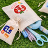 Customized cartoon inspirational text canvas bag