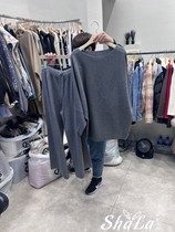 HOT PLACE Korea East gate 2023 Winter new female pure color minimalist fashion casual clothing suit