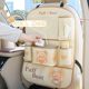 Car seat back storage bag cute little bear