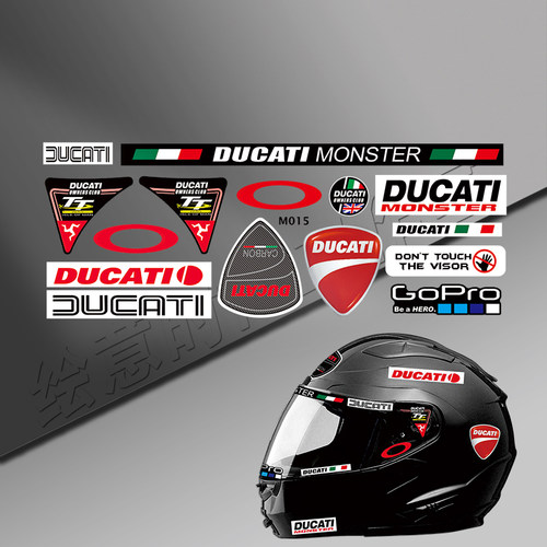 适用ducati scrambler摩托车厂队LOGO杜卡迪贴纸防水保护改装贴花 - 图0