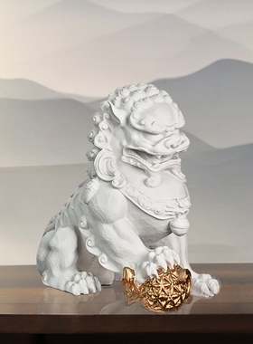 树脂镇宅新中式客厅玄关摆件