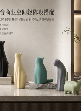 猫咪摆件客厅电视柜家居工艺品