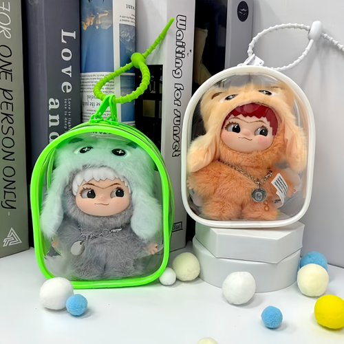 WAKUKU三代娃包哇库库立刻开挂吧遛娃包毛绒挂件保护套12cm小仓包 - 图2