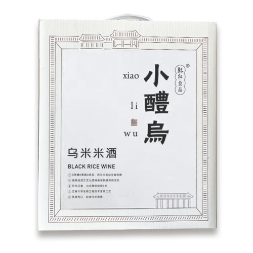 宜兴特产乌米酒低度糯米酒11度甜酒0添加500ml*2瓶原味桂花礼盒装 - 图3