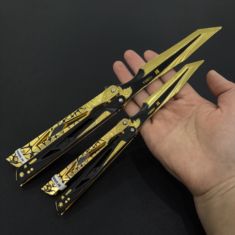 三角洲行动影锋蝴蝶刀金属近战武器模型怜悯折叠爪子刀玩具摆件 - 图0