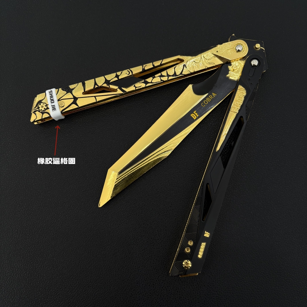 三角洲行动影锋蝴蝶刀金属近战武器模型怜悯折叠爪子刀玩具摆件 - 图3