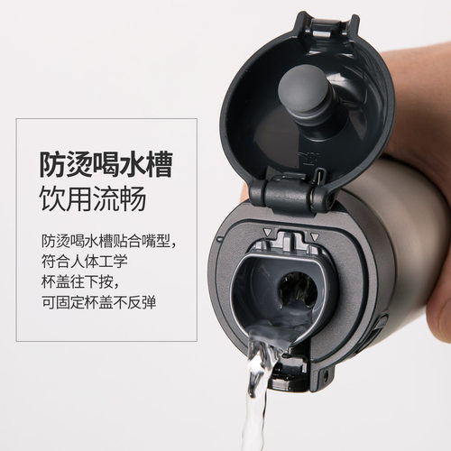 日本象印保温杯原装进口WL48C-WL36C轻量便携水杯316L不锈钢内胆 - 图2
