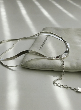 禁欲中性双层高级感小众锁骨链