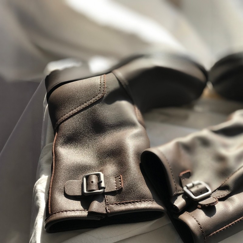 水染半植鞣牛皮复古皮带扣骑士靴女真皮中筒靴圆头低跟短靴工装靴,淘宝优惠券,粉丝福利购,淘宝优惠卷