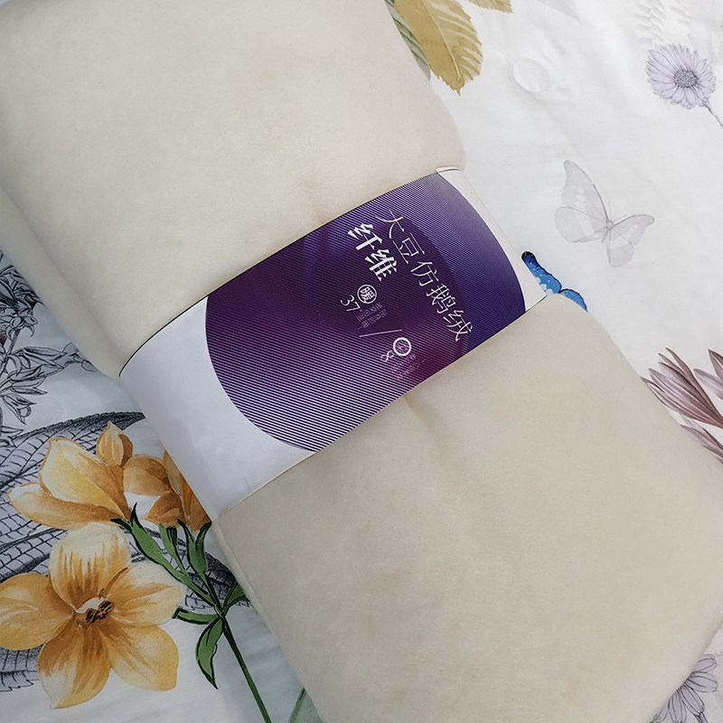 【线下同款】大豆被3A防鹅绒纤维被双人春秋被加厚保暖冬被芯被子,淘宝优惠券,粉丝福利购,淘宝优惠卷
