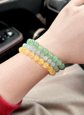 天然海蓝宝小众手串闺蜜礼物